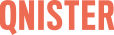 orange QNISTER logga - Hem